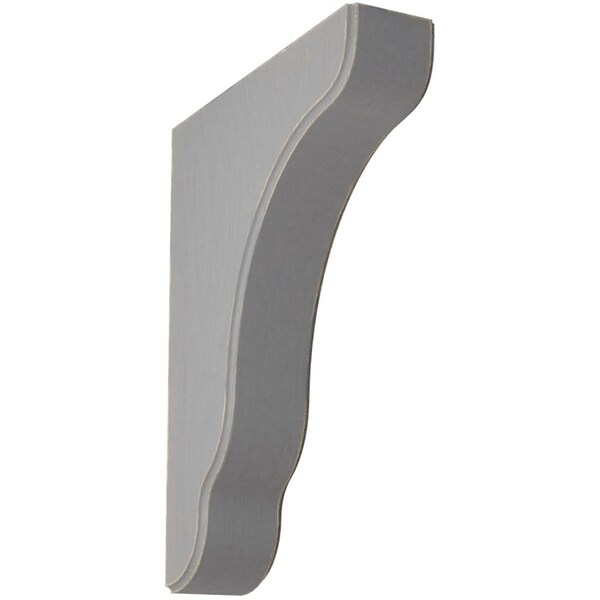 Ekena Millwork 1 3/4"W x 7 1/4"D x 9 1/2"H Plymouth Wood Vintage Decor Bracket, Pebble Grey - BKTWD02X07X10PLPG