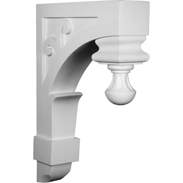 Ekena Millwork 5 3/4"W x 20 1/8"D x 30"H Aberdeen Corbel - COR06X20X30AB