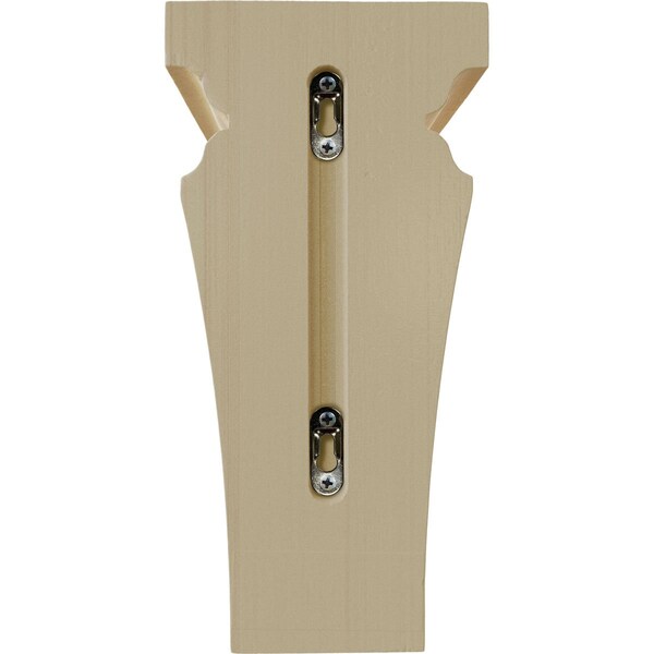 Ekena Millwork 6"W x 6 3/4"D x 12"H Large Nevio Wood Corbel, Rubberwood - CORW06X06X12NERW