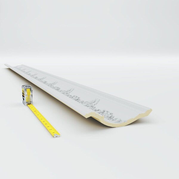 Ekena Millwork 6 1/4"H x 6 1/4"P x 8 7/8"F x 94 1/2"L, (11 3/4" Repeat), Sydney Crown Moulding - MLD06X06X08SY