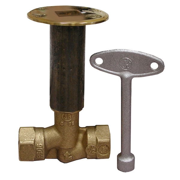 Jones Stephens Polished Brass Straight Standard Log Lighter Valve - L75007
