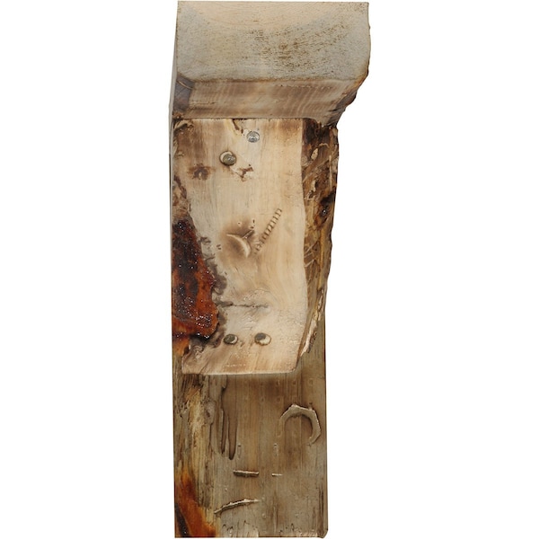 Ekena Millwork 3 1/2"W x 8"D x 8"H Vintage Farmhouse Bracket, Barnwood Decor Collection, Natural Barnwood - BKTB03X08X08TRUF