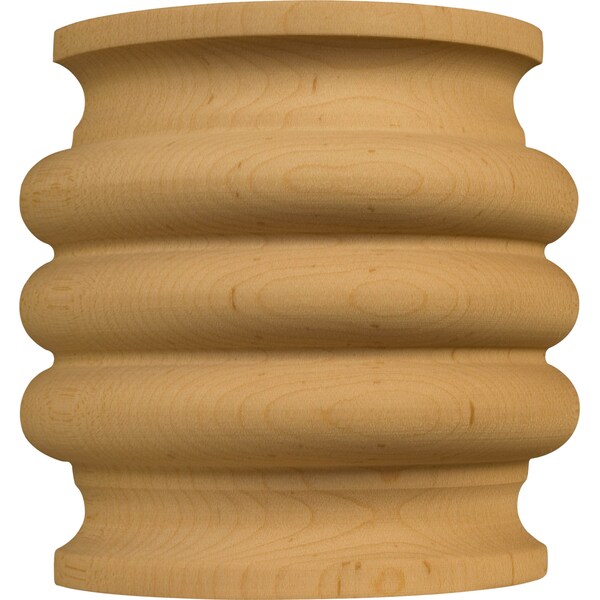 Osborne Wood Products 3 1/4 x 3 1/8 x 1 1/8 Lg Beaded Half Round Splice in Hard Maple - 7210HM