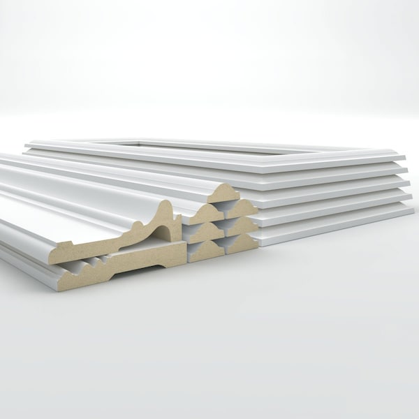 Ekena Millwork Wainscot Paneling Kit, Urethane, 94-1/2 in L, Factory Primed - WPKUST032P108