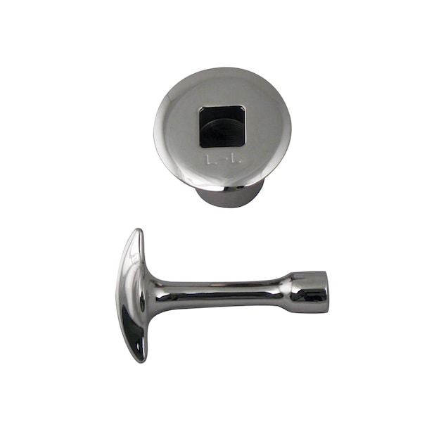 Westbrass 3/4" NPSM Log Lighter Gas Valve Trim Kit in Polished Chrome - R500-26