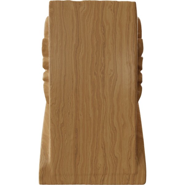 Ekena Millwork 1 3/4"W x 1 1/2"D x 3"H Mini Acanthus Leaf Block Corbel, Cherry - CORW01X01X03BACH