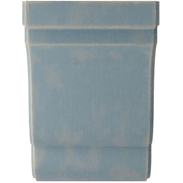 Ekena Millwork 5 1/4"W x 5"D x 7 1/2"H Bedford Wood Vintage Decor Bracket, Driftwood Blue - BKTWD05X05X08BEBU