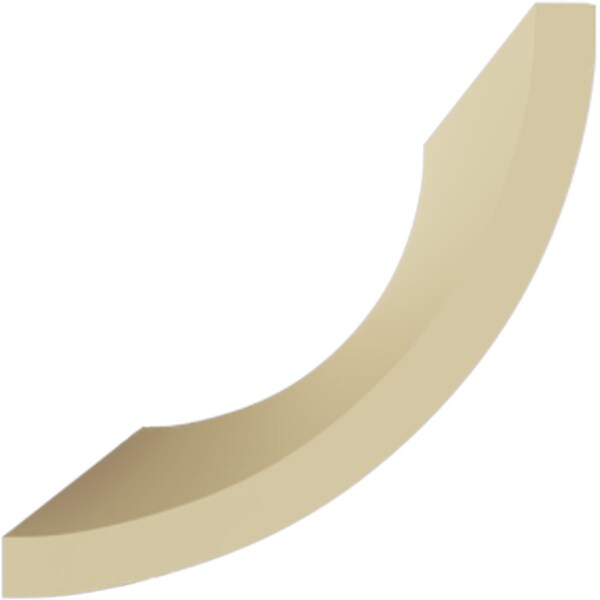 Ekena Millwork 3 7/8"H x 3 7/8"P x 5 1/2"F x 94 1/2"L Cove Crown Moulding - MLD04X04X05CO