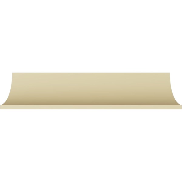 Ekena Millwork 3 7/8"H x 3 7/8"P x 5 1/2"F x 94 1/2"L Cove Crown Moulding - MLD04X04X05CO