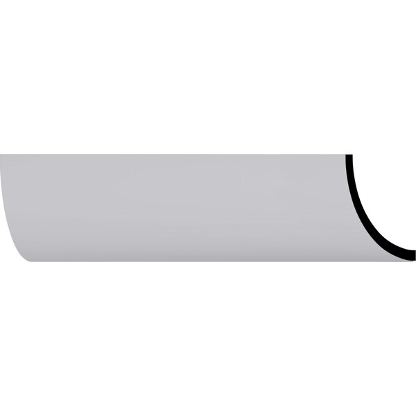 Ekena Millwork 3 7/8"H x 3 7/8"P x 5 1/2"F x 94 1/2"L Cove Crown Moulding - MLD04X04X05CO