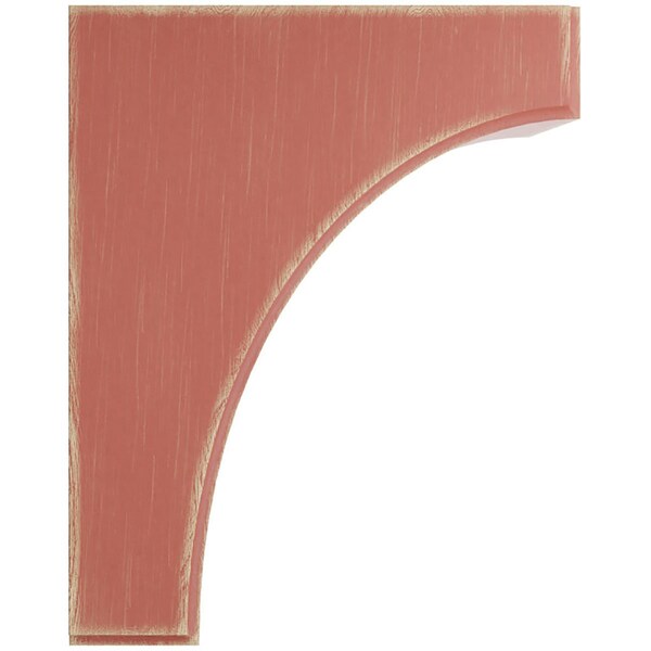 Ekena Millwork 5 1/4"W x 8"D x 10"H Clarksville Wood Vintage Decor Bracket, Salvage Red - BKTWD05X08X10CVRD