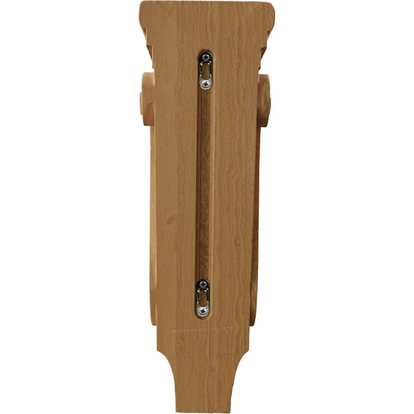 Ekena Millwork 5 1/8"W x 3 3/8"D x 15 1/2"H Medium Acanthus Pilaster Wood Corbel, Cherry - CORW05X03X16PACH