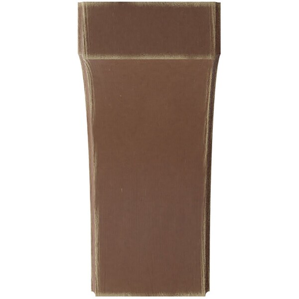 Ekena Millwork 5 1/4"W x 10"D x 12"H Clarksville Wood Vintage Decor Bracket, Weathered Brown - BKTWD05X10X12CVBR