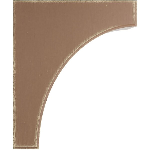 Ekena Millwork 5 1/4"W x 10"D x 12"H Clarksville Wood Vintage Decor Bracket, Weathered Brown - BKTWD05X10X12CVBR