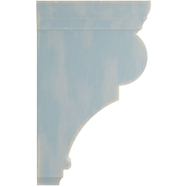 Ekena Millwork 2 1/2"W x 5 1/2"D x 10"H Medium Rojas Wood Vintage Decor Corbel, Driftwood Blue - CORWD02X05X10RJBU