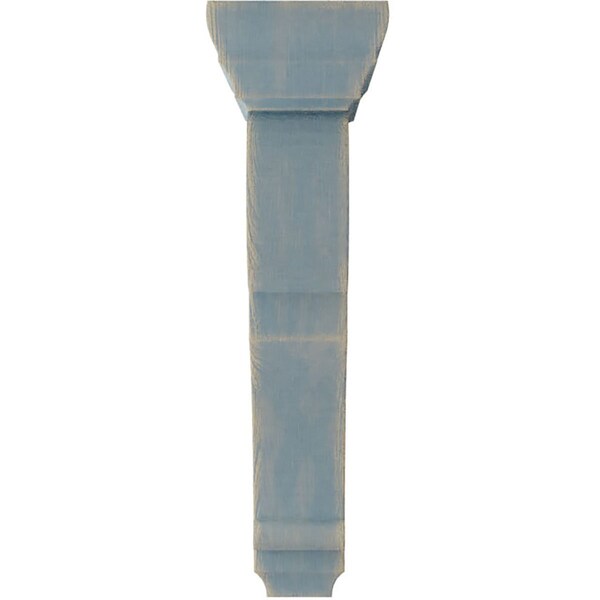 Ekena Millwork 2 1/2"W x 5 1/2"D x 10"H Medium Rojas Wood Vintage Decor Corbel, Driftwood Blue - CORWD02X05X10RJBU