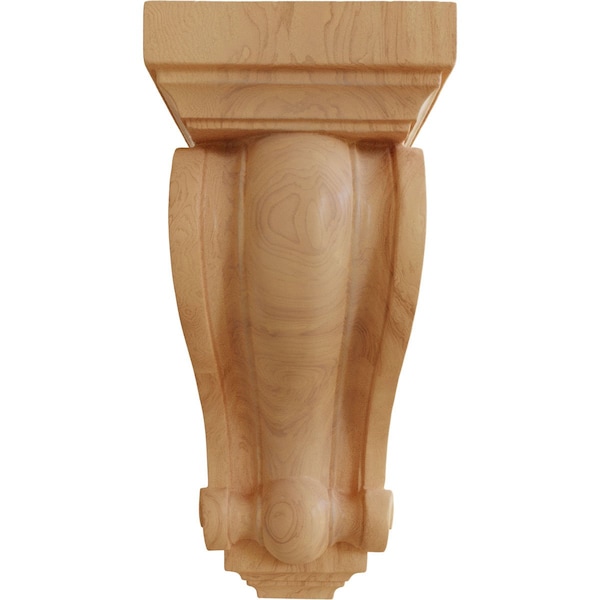 Ekena Millwork 6"W x 7"D x 13 1/4"H Devon Traditional Wood Corbel, Red Oak - CORW06X07X13DERO