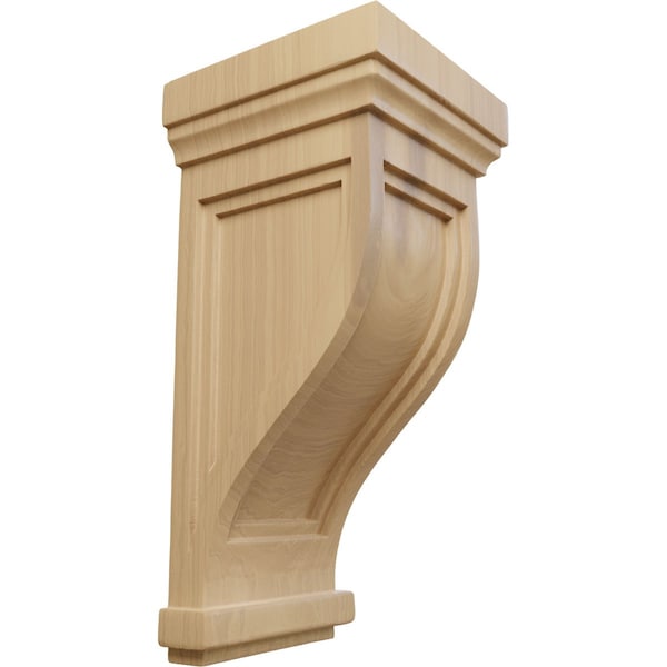 Ekena Millwork 6 1/2"W x 6 1/2"D x 14"H Charleston Mission Corbel, Cherry - COR06X06X14TRCH