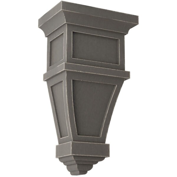Ekena Millwork 6"W x 4"D x 11"H Alpine Wood Vintage Decor Corbel, Reclaimed Grey - CORWD06X04X11APGY