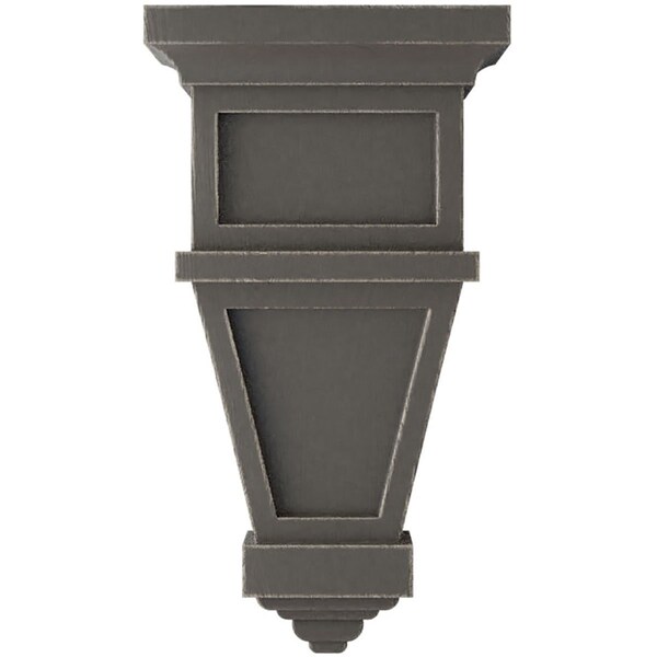 Ekena Millwork 6"W x 4"D x 11"H Alpine Wood Vintage Decor Corbel, Reclaimed Grey - CORWD06X04X11APGY
