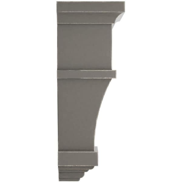 Ekena Millwork 6"W x 4"D x 11"H Alpine Wood Vintage Decor Corbel, Reclaimed Grey - CORWD06X04X11APGY