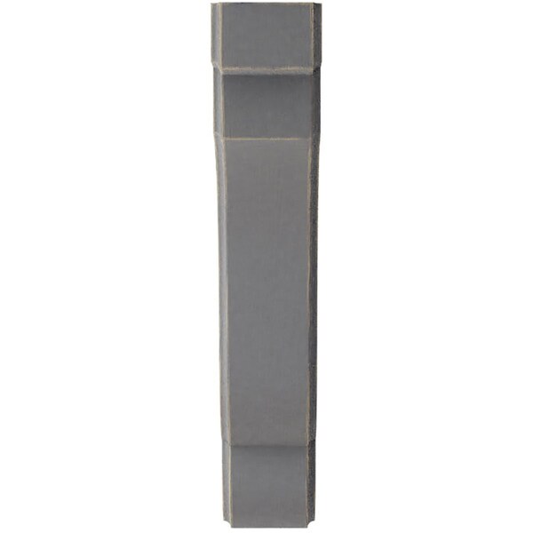 Ekena Millwork 1 3/4"W x 7 1/4"D x 9 1/2"H Bedford Wood Vintage Decor Bracket, Pebble Grey - BKTWD02X07X10BEPG