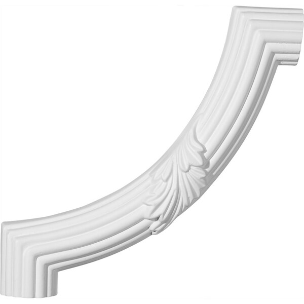Ekena Millwork 8 7/8"W x 8 7/8"H Reeded Acanthus Leaf Panel Moulding Corner (matches moulding PML01X01AC) - PML08X08AC