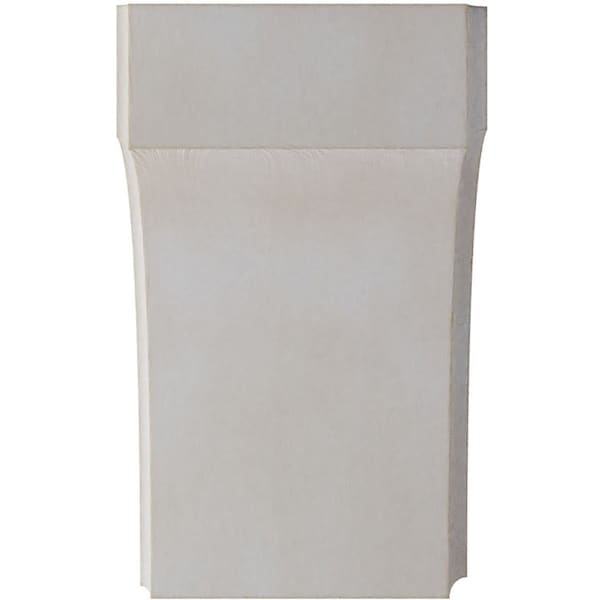 Ekena Millwork 3 1/2"W x 4"D x 6"H Clarksville Wood Vintage Decor Bracket, Chalk Dust White - BKTWD04X04X06CVWH