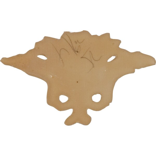 Ekena Millwork 5"W x 3"H x 1/2"P Floral Center Onlay - ONL05X03X01FL