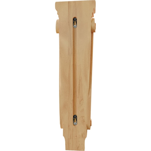 Ekena Millwork 6 1/4"W x 3"D x 22"H Large Traditional Pilaster Corbel, Red Oak - CORW06X03X22PTRO