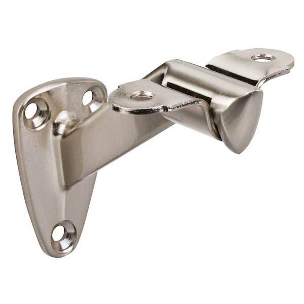 Hardware Resources 1-7/16"x2-1/2"Heavy Duty Handrail Bracket with  3-3/8" Projection - Satin Nickel - HRB01-SN