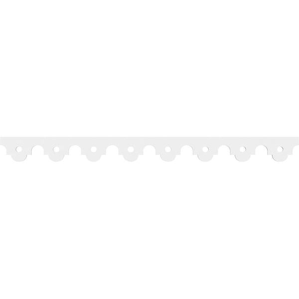 Ekena Millwork Capistrano Architectural Grade PVC Running Trim, 4"H x 5/8"P x 48"L - RUNP04X0625X48CPS