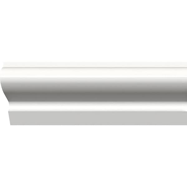 Ekena Millwork WM164 - 1 1/8"H x 3/4"P x 96"L Base Moulding, PVC - WM164X96SWPV