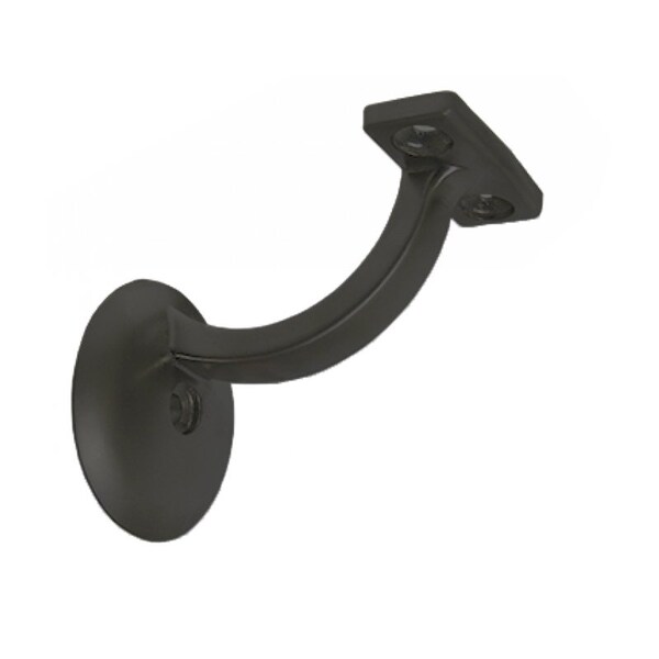 Cal-Royal Jumbo Heavy Duty Hand Rail Bracket, 2-7/8 Height, 2-1/8 Width, 2-7/8 Projection, US1 Black - JUHB28-1