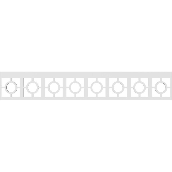 Ekena Millwork Koroluck Architectural Grade PVC Running Trim, 8"H x 5/8"P x 48"L - RUNP08X0625X48KOR