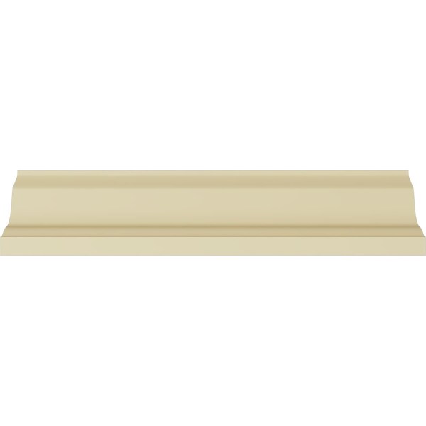 Ekena Millwork 3 3/4"H x 2 3/4"P x 4 5/8"F x 94 1/2"L Traditional Smooth Crown Moulding - MLD03X02X04SM