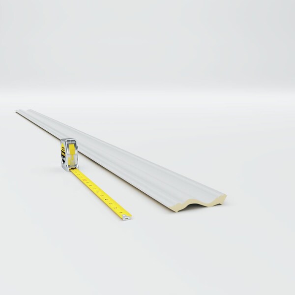 Ekena Millwork 3 3/4"H x 2 3/4"P x 4 5/8"F x 94 1/2"L Traditional Smooth Crown Moulding - MLD03X02X04SM