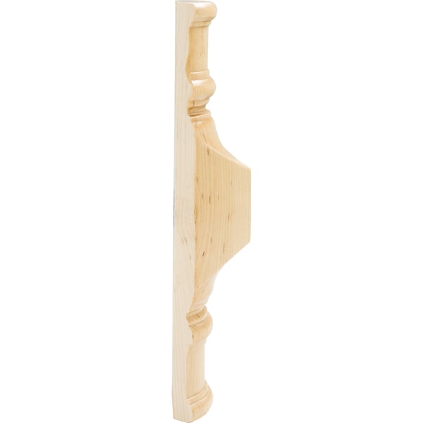 Hardware Resources Rubberwood, 9-7/8" H, 2-7/8" W, Unfinished - TB5-RW