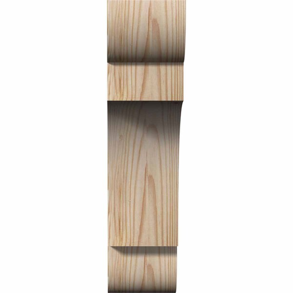 Ekena Millwork New Brighton Smooth Corbel, Douglas Fir, 3 1/2"W x 10"D x 14"H - COR04X10X14NEB00SDF