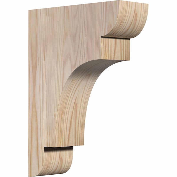 Ekena Millwork New Brighton Smooth Corbel, Douglas Fir, 3 1/2"W x 10"D x 14"H - COR04X10X14NEB00SDF