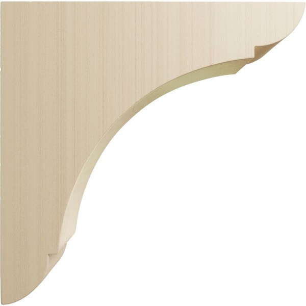 Ekena Millwork 1 3/4"W x 6"D x 6"H Small Olympic Wood Bracket, Rubberwood - BKTW01X06X06OLRW