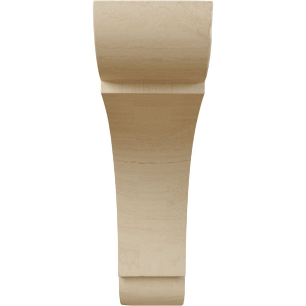 Ekena Millwork 1 3/4"W x 6"D x 6"H Small Olympic Wood Bracket, Rubberwood - BKTW01X06X06OLRW