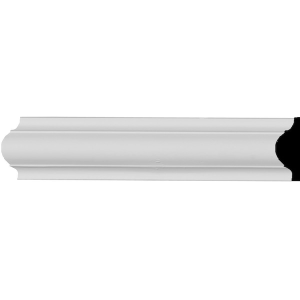 Ekena Millwork 1 5/8"H x 1/2"P x 94 1/2"L Ashford Smooth Panel Moulding - PML01X00AS