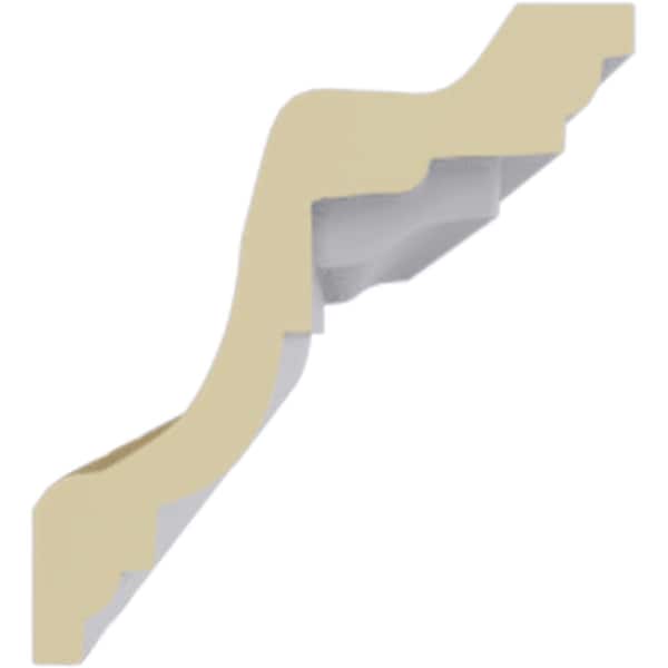 Ekena Millwork 4 1/4"H x 3 7/8"P x 5 3/4"F x 94 1/2"L Bulwark Dentil Crown Moulding - MLD04X04X06BU