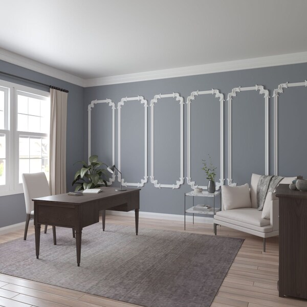 Ekena Millwork 28-in. W x 72-in. H Oxford Panel Moulding Kit Single Panel - PMLKOXS28X72A