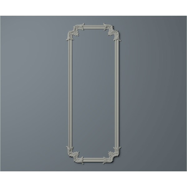 Ekena Millwork 28-in. W x 72-in. H Oxford Panel Moulding Kit Single Panel - PMLKOXS28X72A