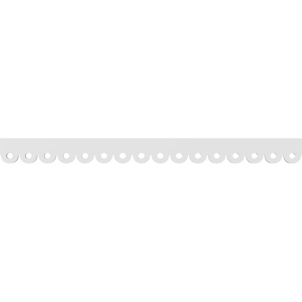 Ekena Millwork Hudson Architectural Grade PVC Running Trim, 4"H x 5/8"P x 48"L - RUNP04X0625X48HUD