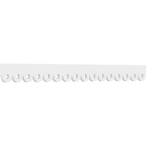 Ekena Millwork Hudson Architectural Grade PVC Running Trim, 4"H x 5/8"P x 48"L - RUNP04X0625X48HUD