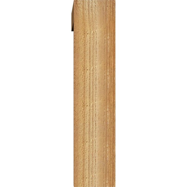 Ekena Millwork Thorton Block Rough Sawn Bracket w/ Offset Brace, Western Red Cedar, 4"W x 18"D x 18"H - BKT0402X18X18THR05RWR