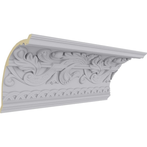 Ekena Millwork 11 1/8"H x 11 1/8"P x 15 3/4"F x 94 1/2"L, (9 5/8" Repeat), Kinsley Crown Moulding - MLD11X11X15KN